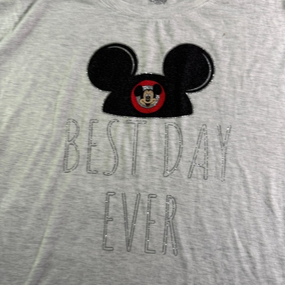 Disney Mickey Mouse Best Day Ever Graphic Tee Shirt XL - Picture 2 of 7